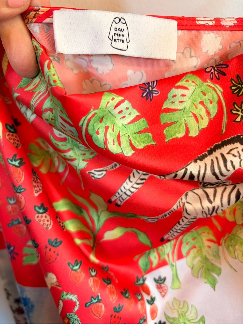 Dauphinette Floatkerchief Long Slip Dress in Fever Dream - Picture 5 of 7